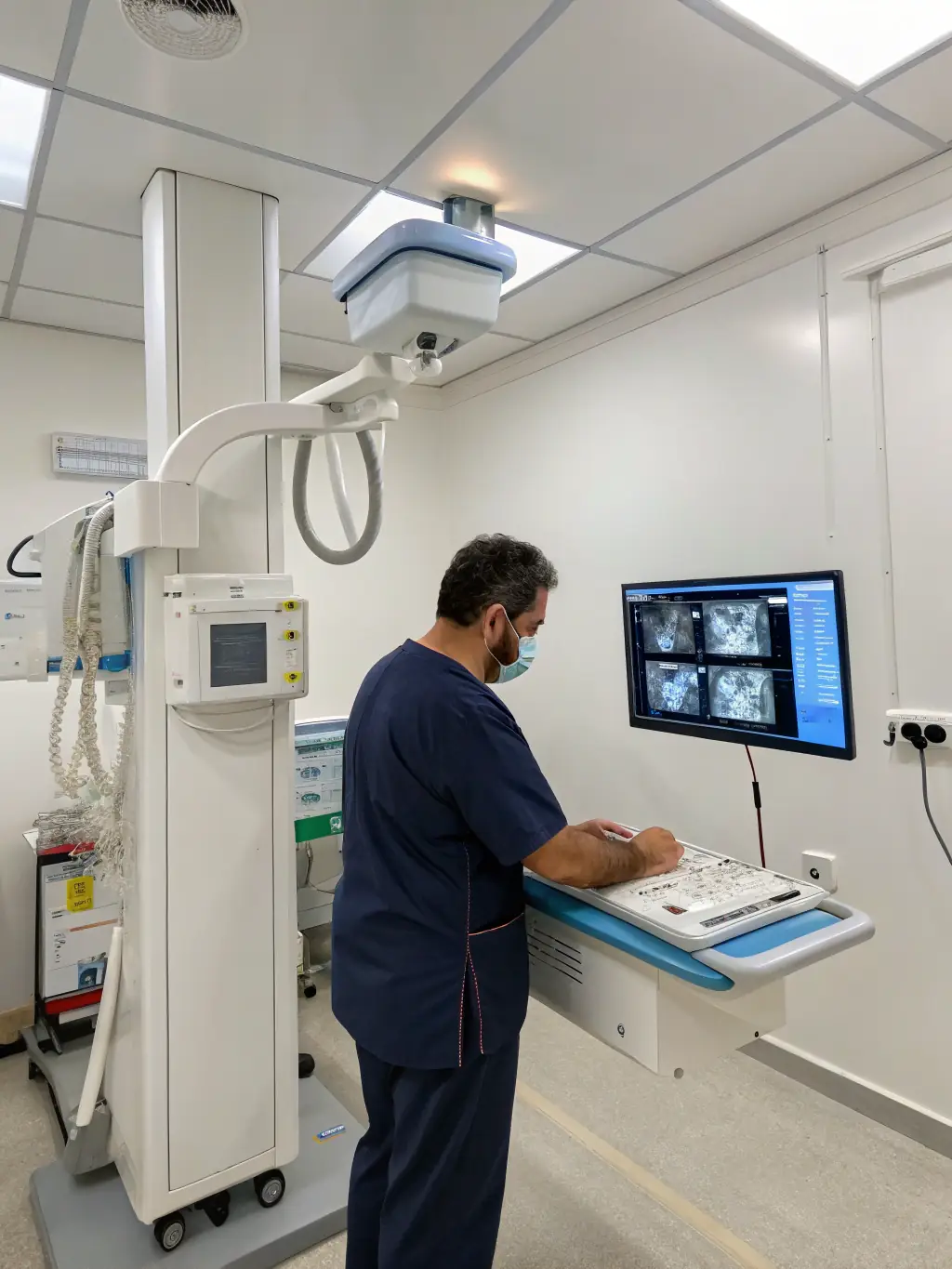 A modern X-ray machine in TAKECARE CLINIC, emphasizing the clinic's diagnostic capabilities.